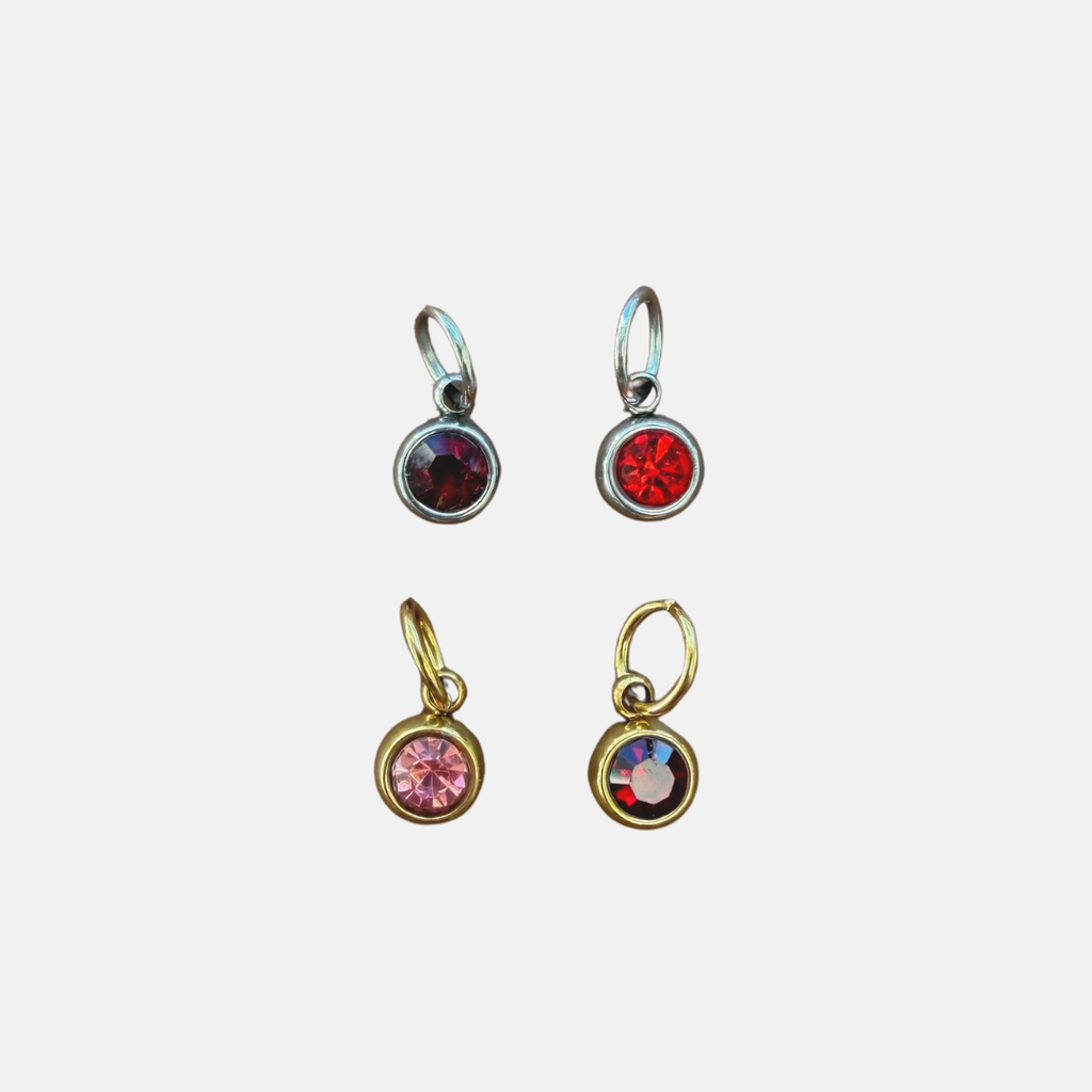 ROUND ZIRCON CHARM