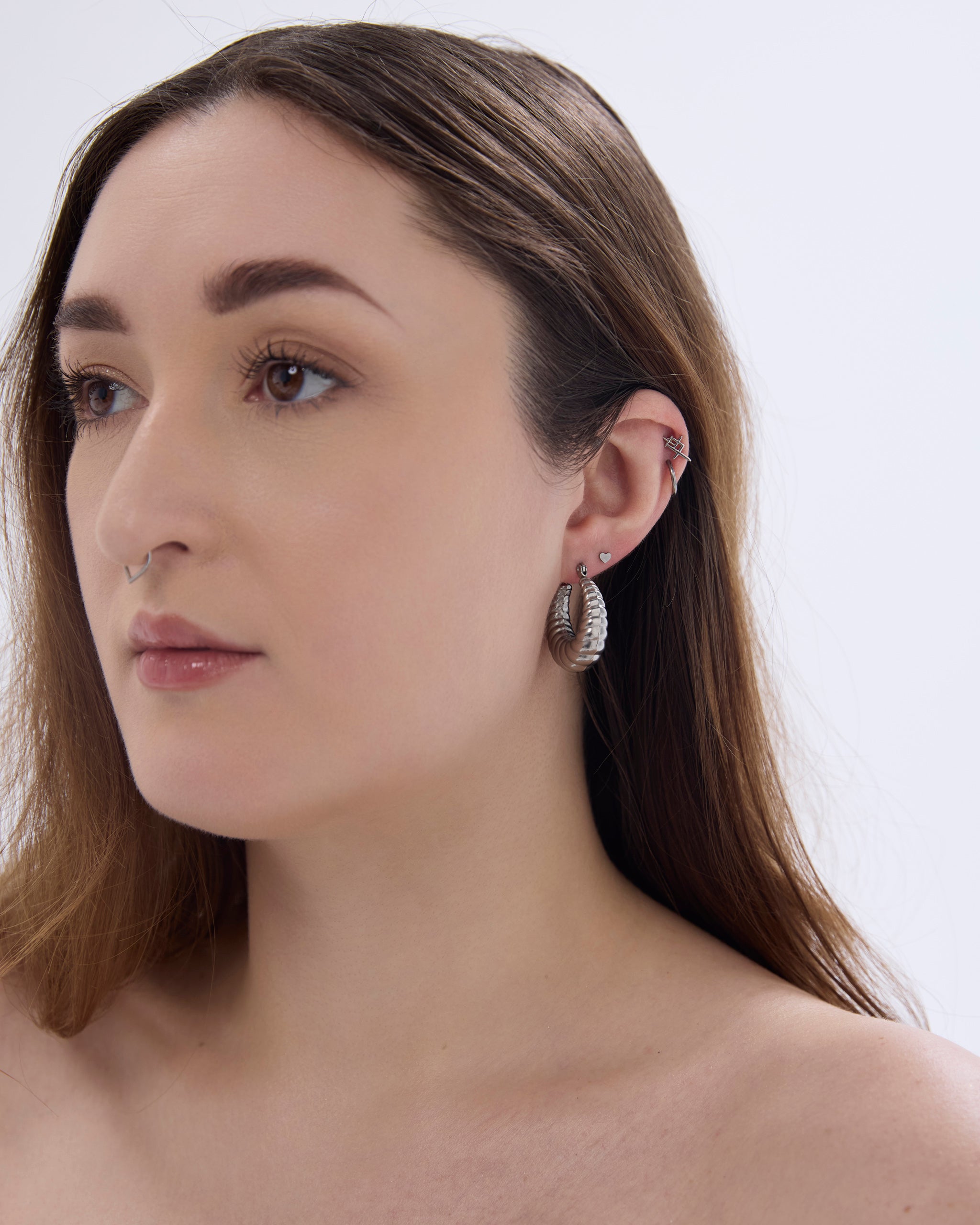 CROISSANT HOOP EARRINGS