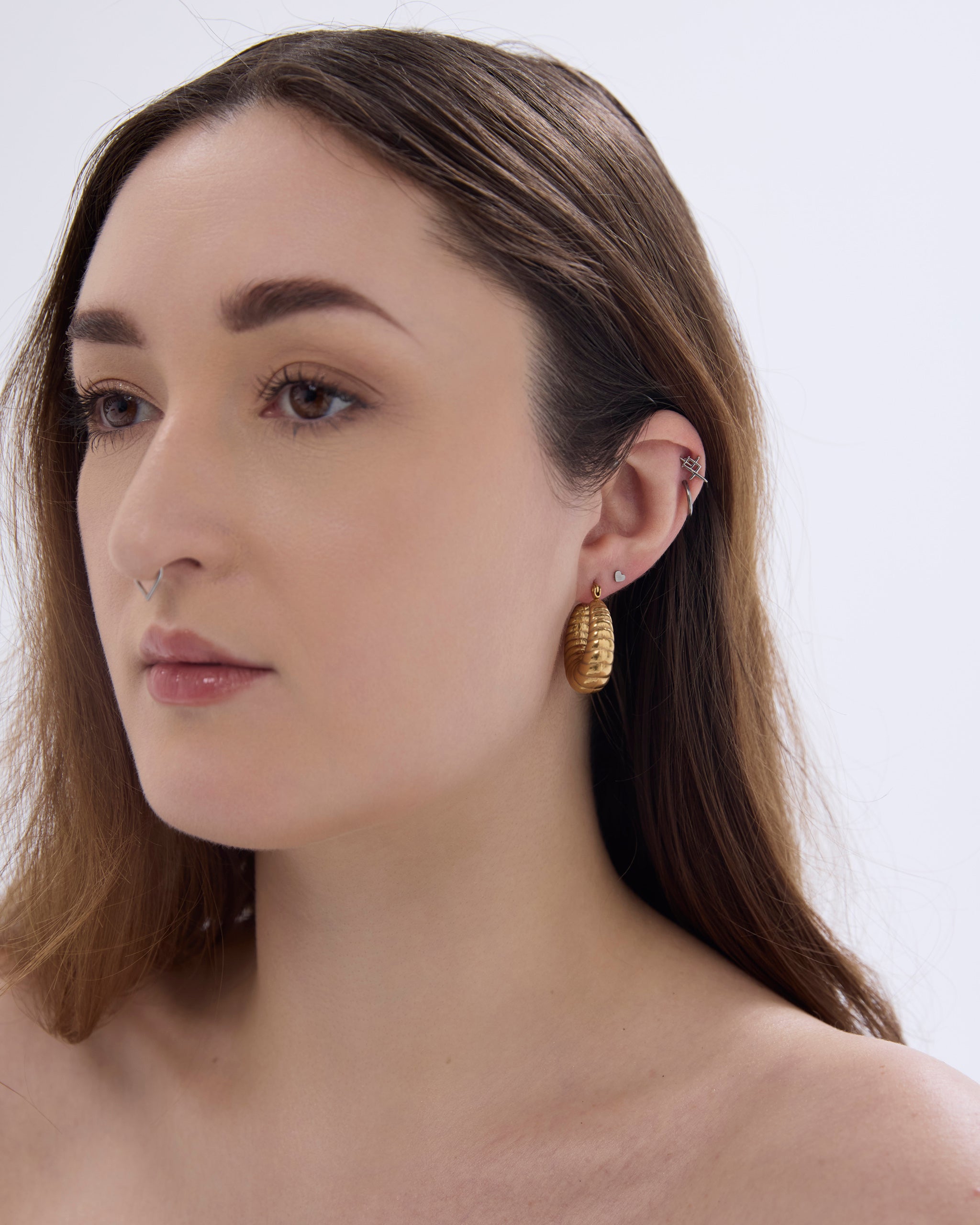 CROISSANT HOOP EARRINGS