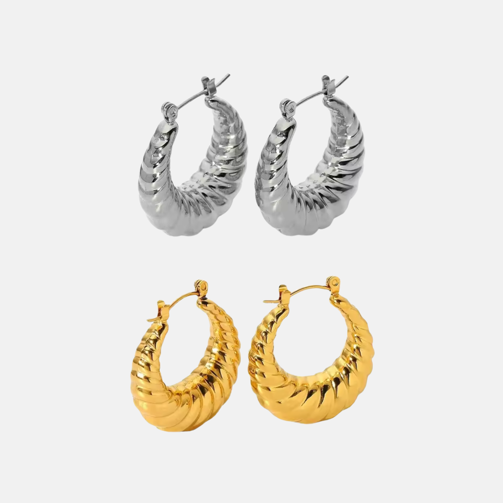 CROISSANT HOOP EARRINGS