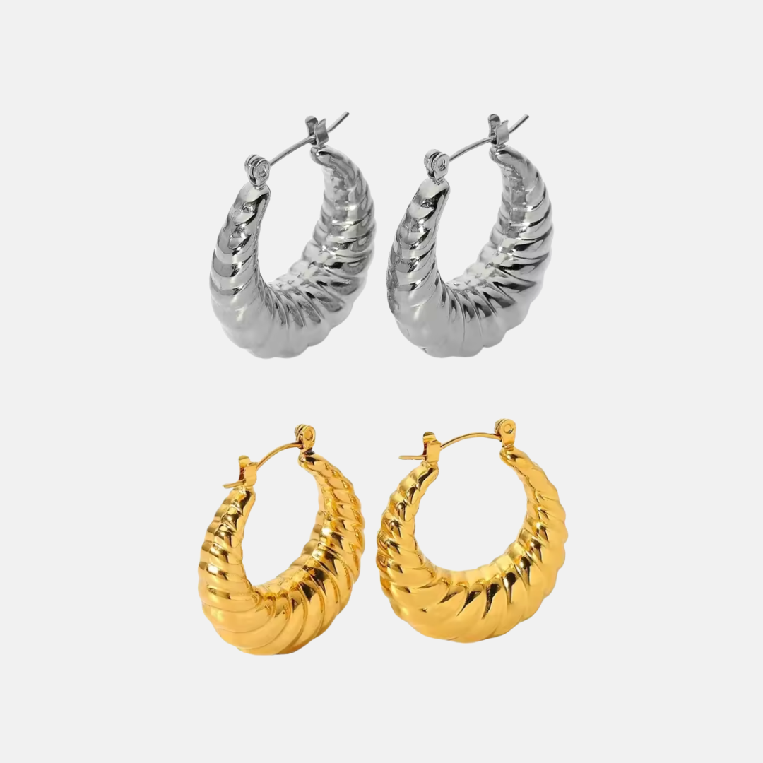 CROISSANT HOOP EARRINGS