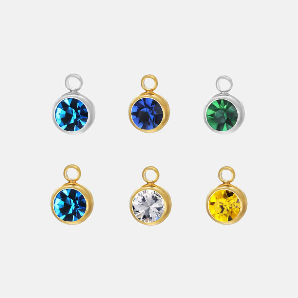 ROUND ZIRCON CHARM